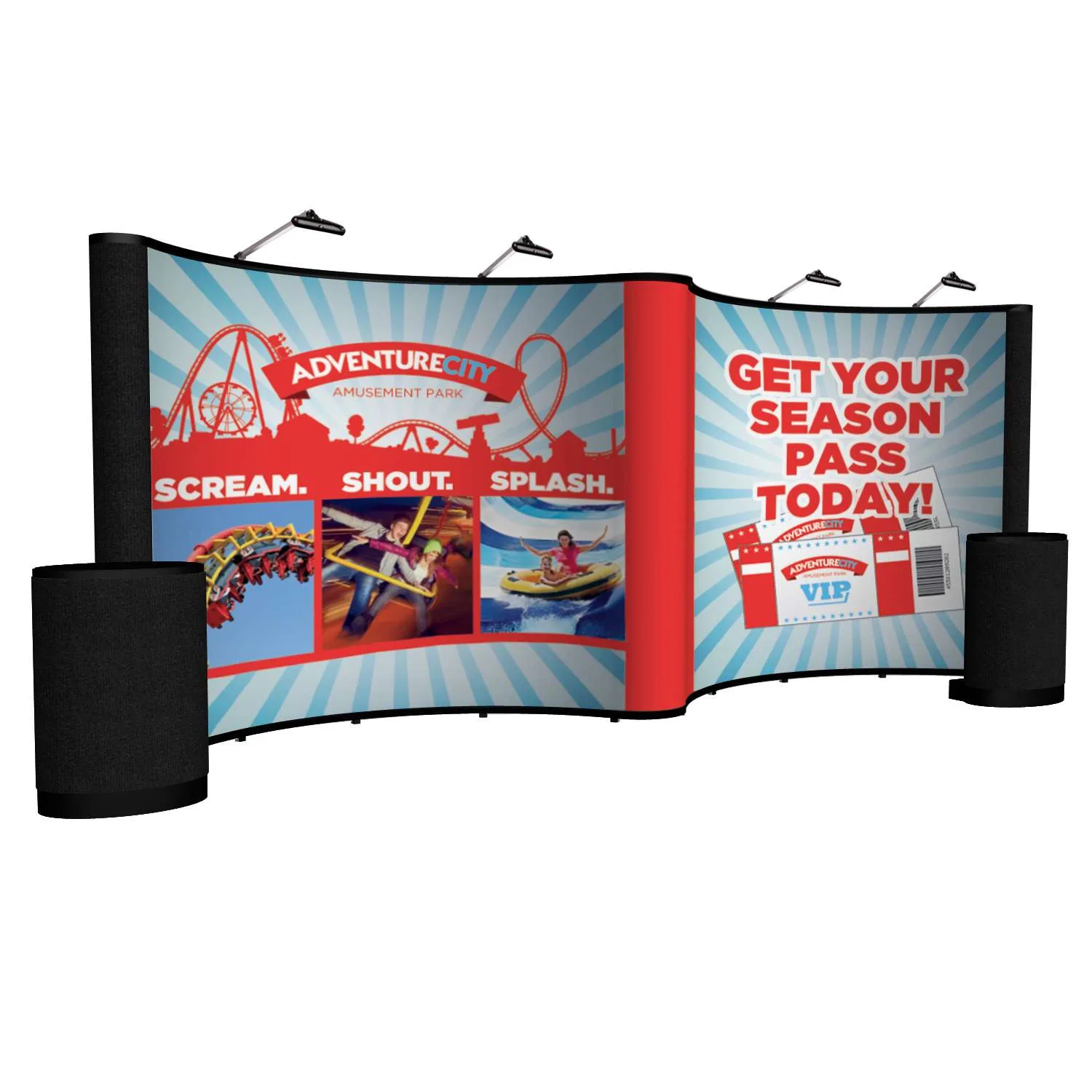 20' Gullwing Show 'N Rise Floor Kit (Mural, Fabric Ends) view 7
