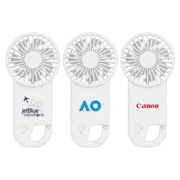Breezy Hand Fan with Carabiner Clip