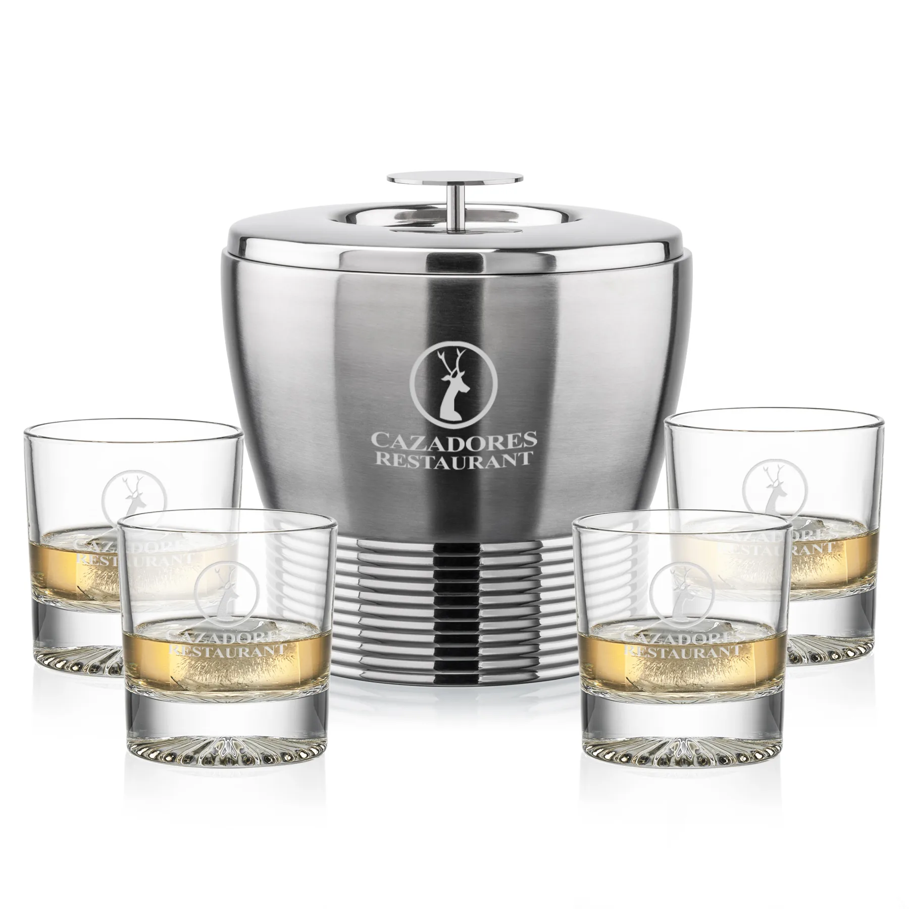Genoa Bucket Set, Laser Engraving, Set of 5