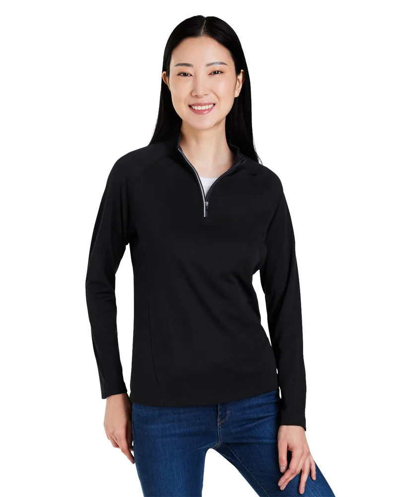 CORE365™ Women's Origin Performance Pique Quarter-Zip Pullover Shirt