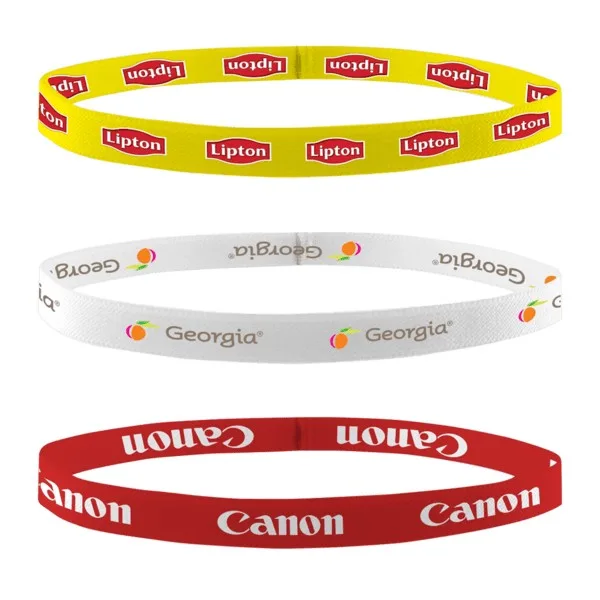 1/2" Dye Sublimated Stretchy Elastic Headband view 2