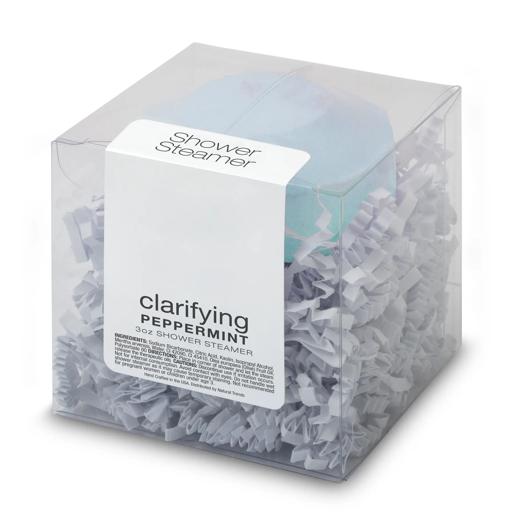 Premium Shower Steamer in Clear Box - Clarifying Peppermint view 2