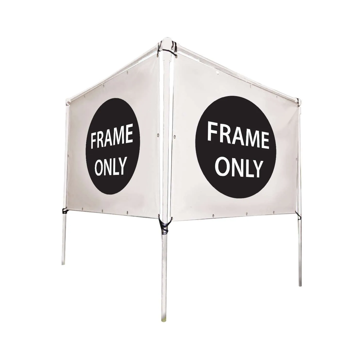 8'W x 5'H In-Ground Banner Hardware - V-Shape Banner