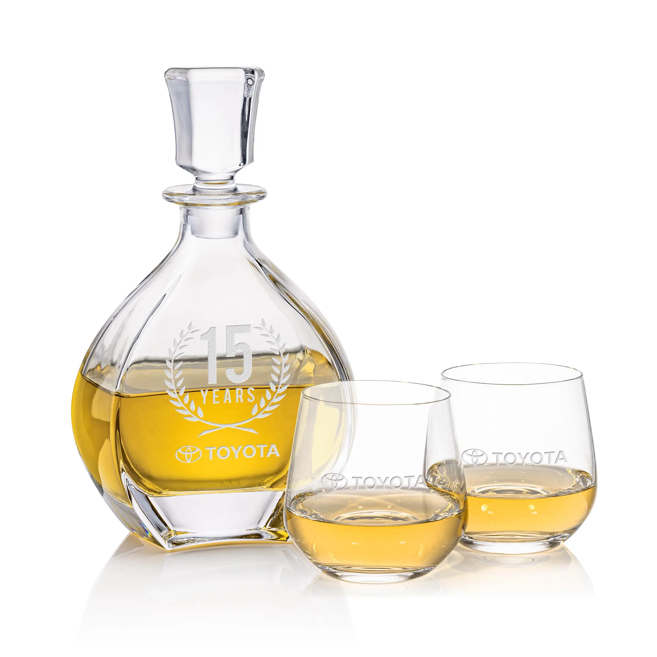 Decanter OTR Set, Garland Set, Decanter & 2 OTR