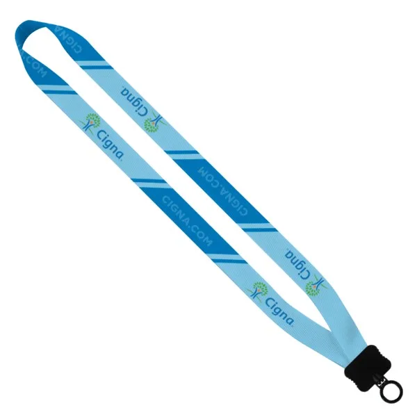 3/4" Dye-Sublimated Waffle Weave Lanyard view 2