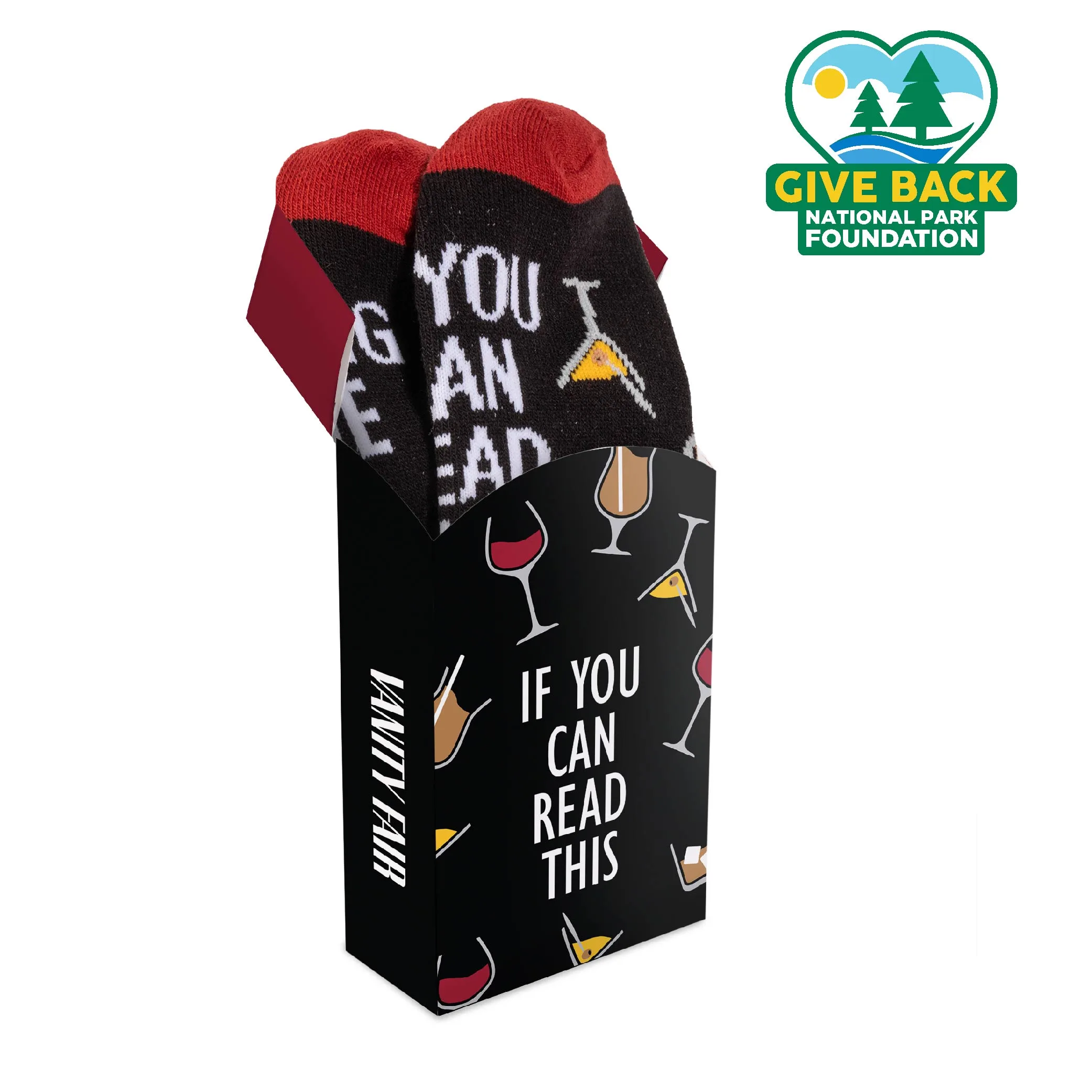 ACE Cocktail Themed Socks in Flip Top Box view 2