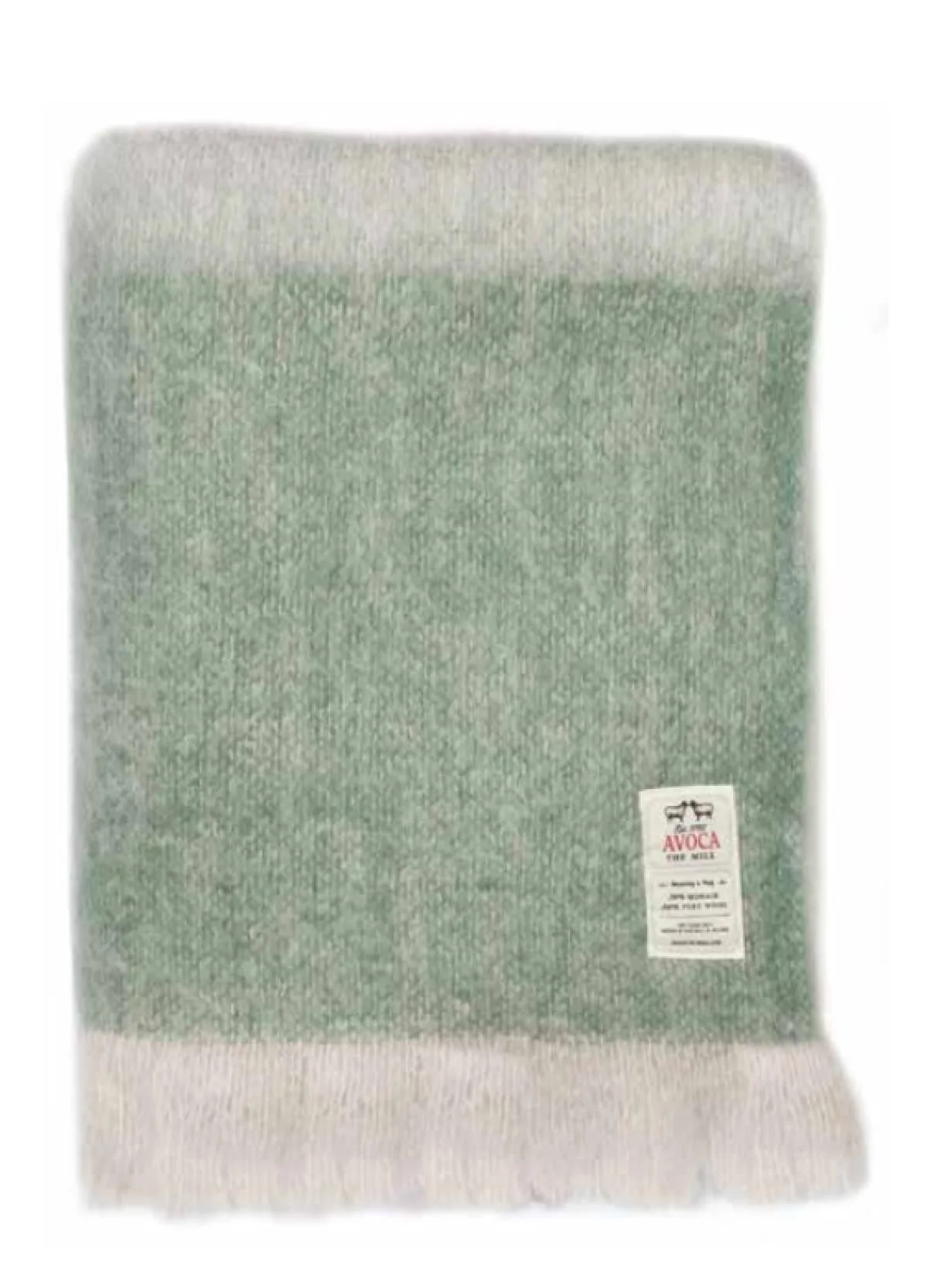 Avoca Celadon Mohair Throw