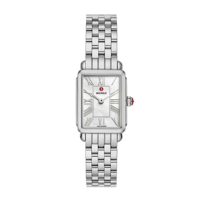 Michele Deco Park Stainless Steel Watch
