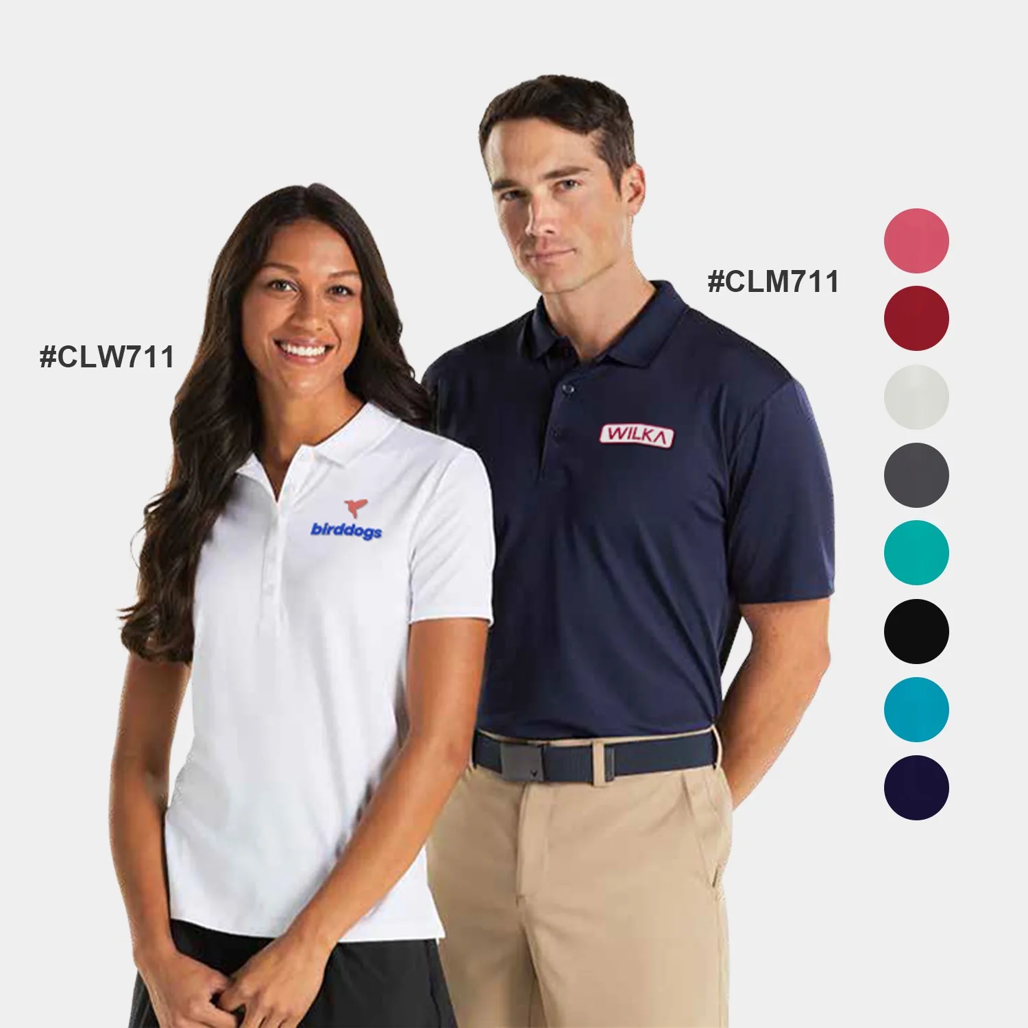 Callaway® Moisture Wicking UPF 50+ Solid Stretch Men's Polo Shirt with Custom Logo