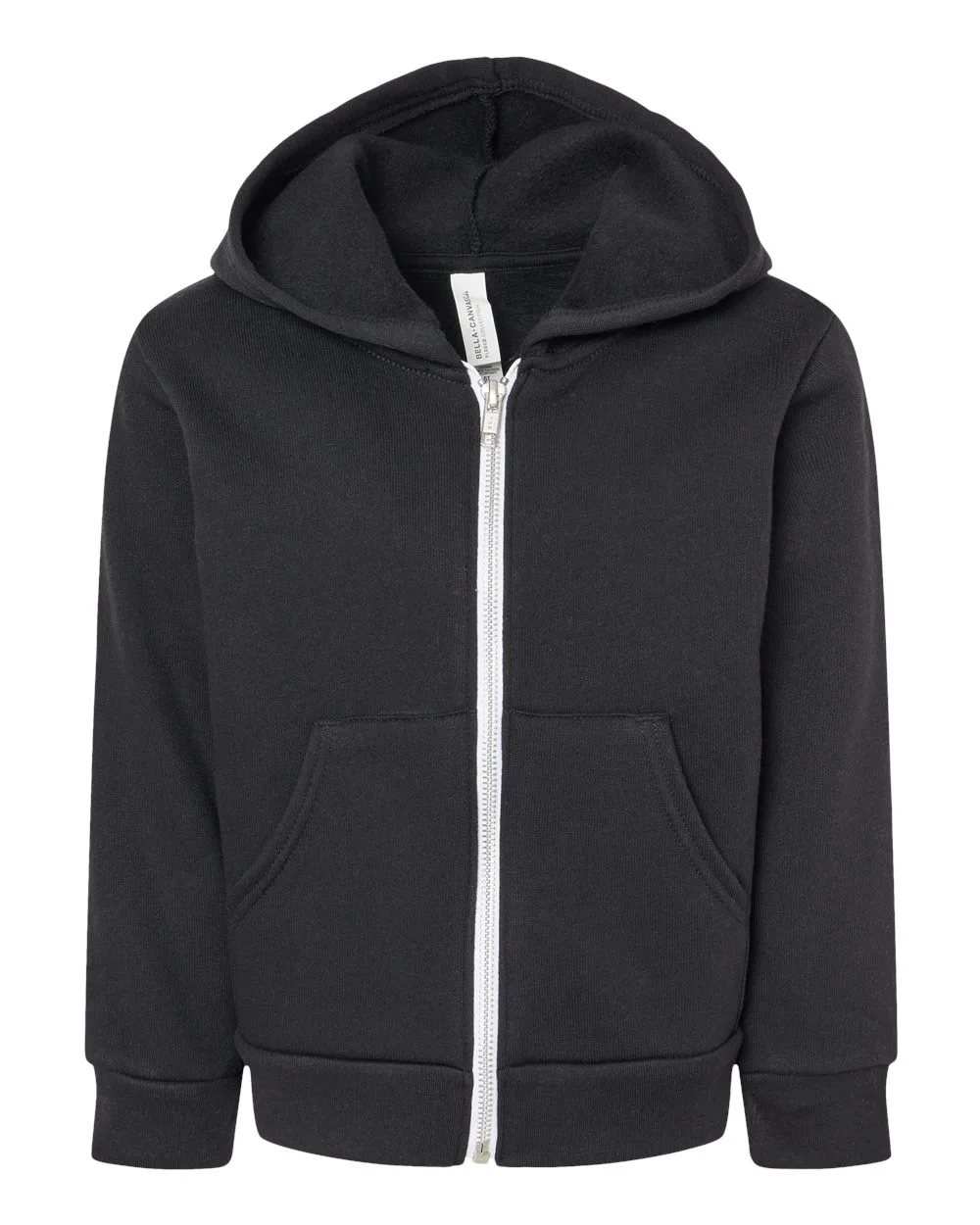 Bella+Canvas® Toddler Sponge Fleece Full-Zip Hoodie view 2