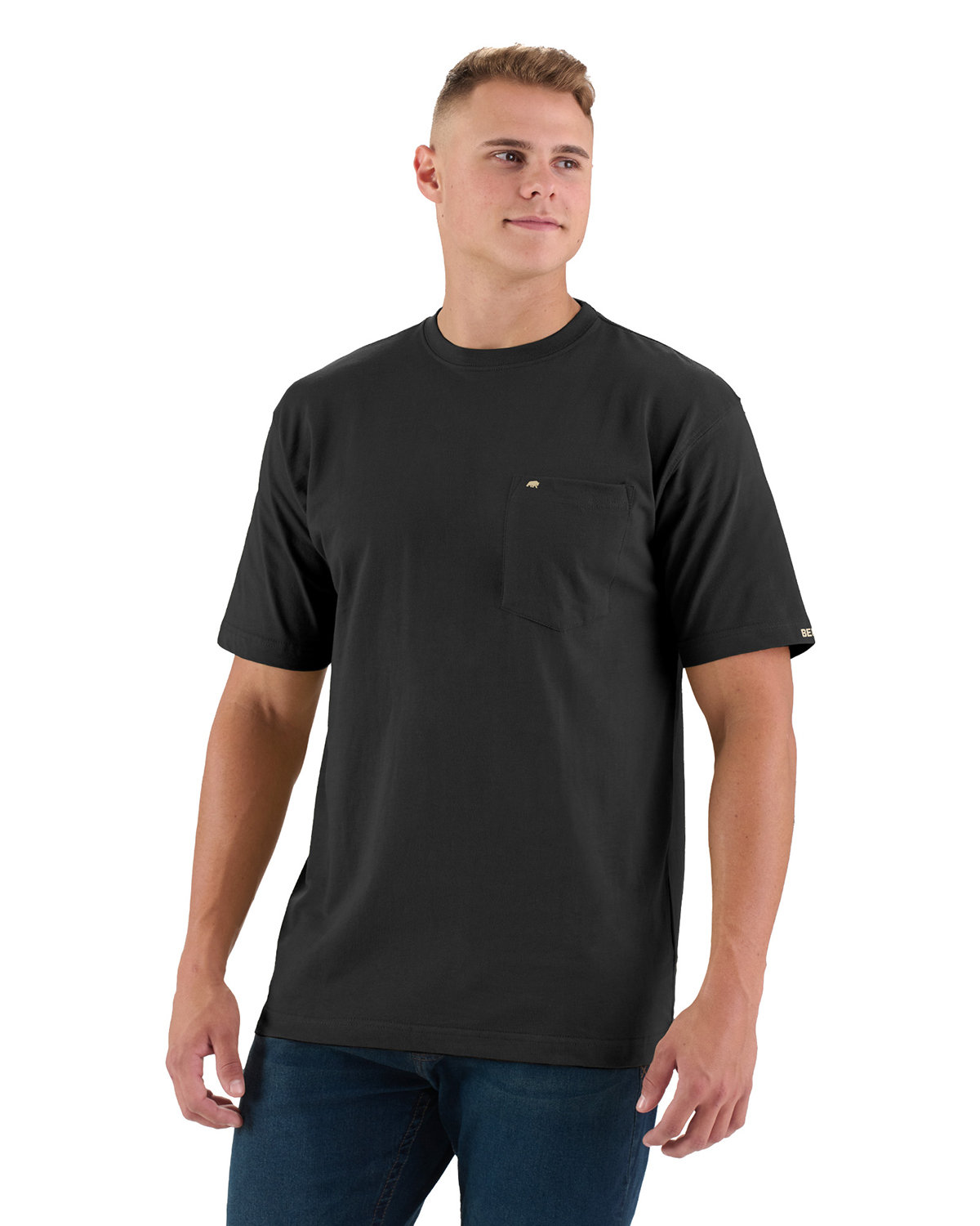 Berne Apparel Men's Tall Heavyweight Short Sleeve Pocket T-Shirt