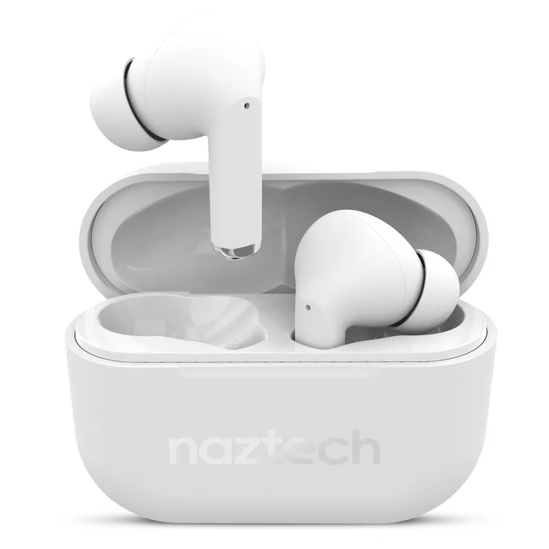 HYPERCEL Naztech Xpods Pro True Wireless Earbuds w/Wireless Charging Case White