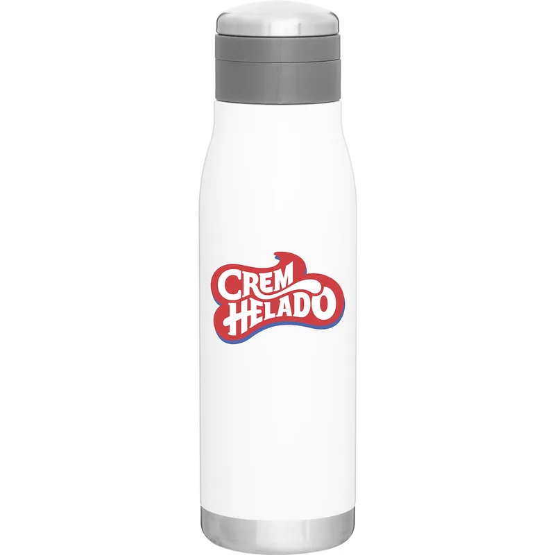 25 oz h2go Lumos Water Bottle (White)