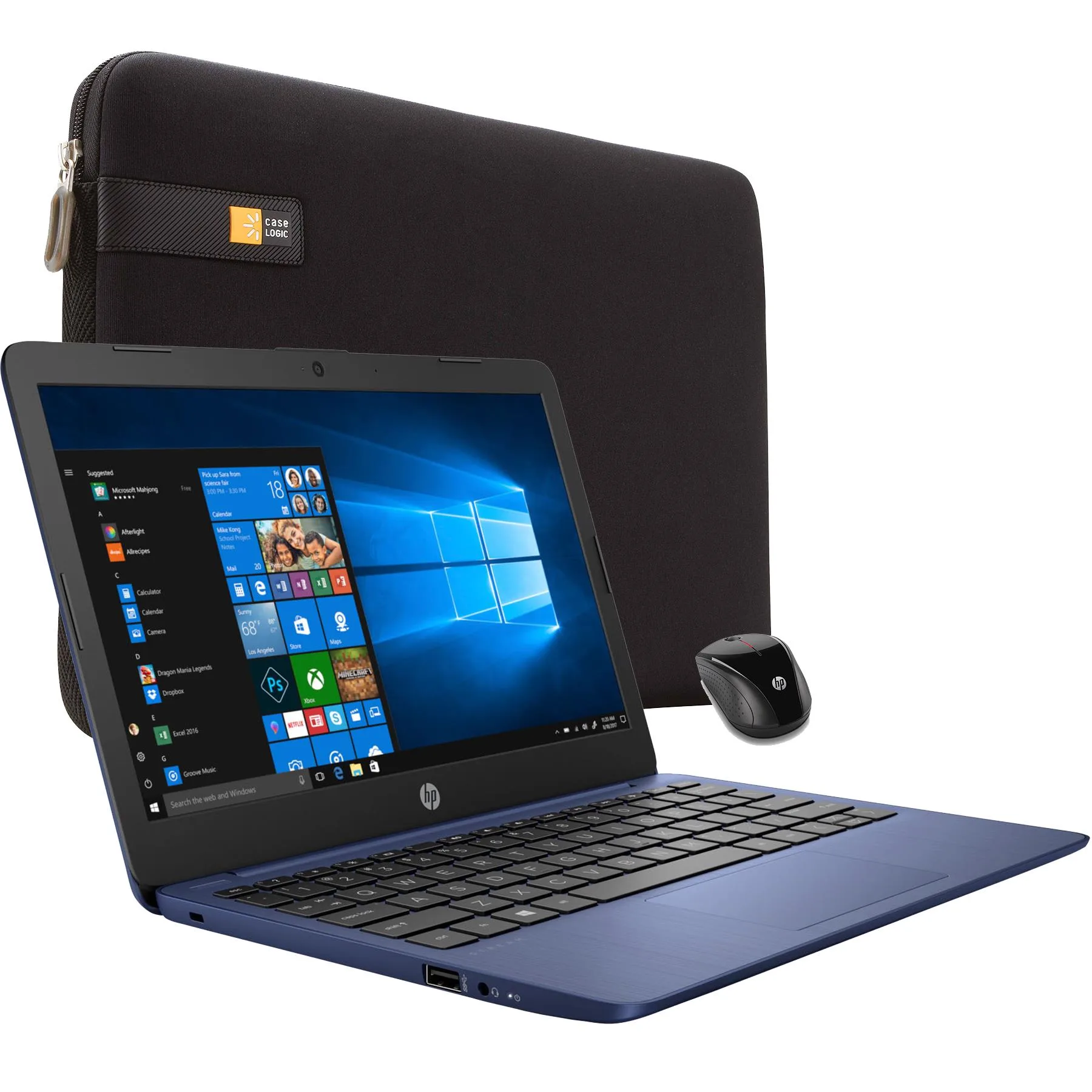 Hewlett Packard 14" Notebook w/Mouse And Carrying Case