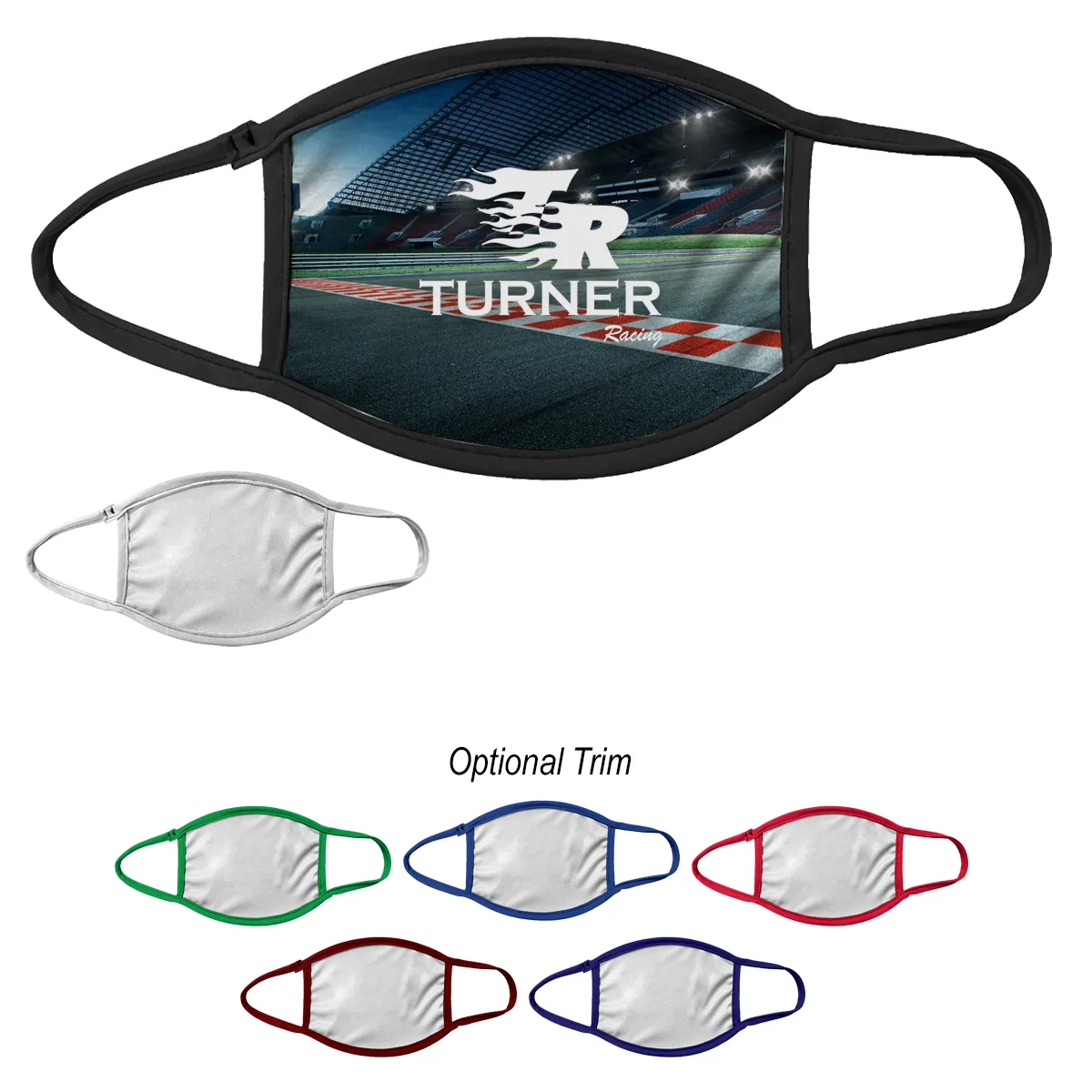 2-ply Sublimation Face Mask view 2