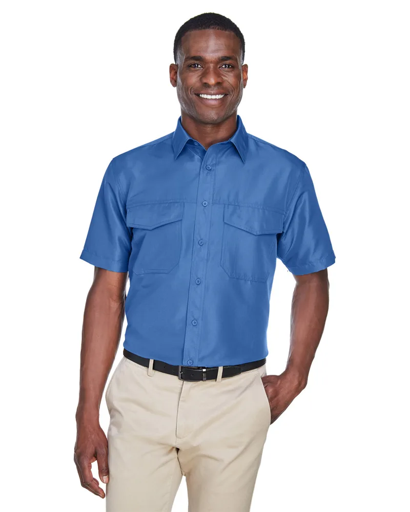 Harriton Men's Key West Short-Sleeve Performance Staff Shirt view 6