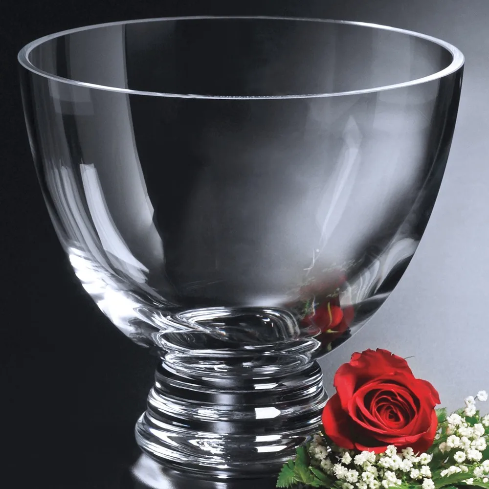 Clear Pedestal Bowl 8-1/2" Dia. view 2