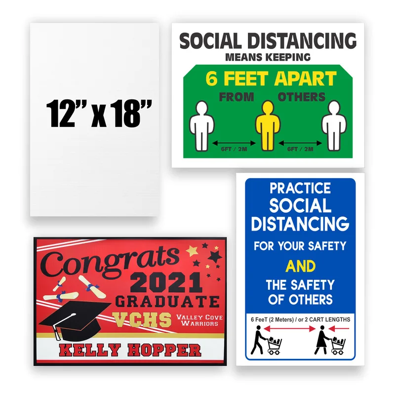 12" x 18" Full Color Corrugated Plastic Signs