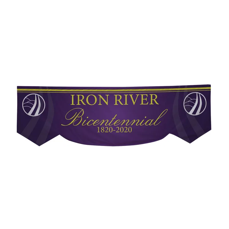 3' x 10' Parade Banner Scallop Bottom