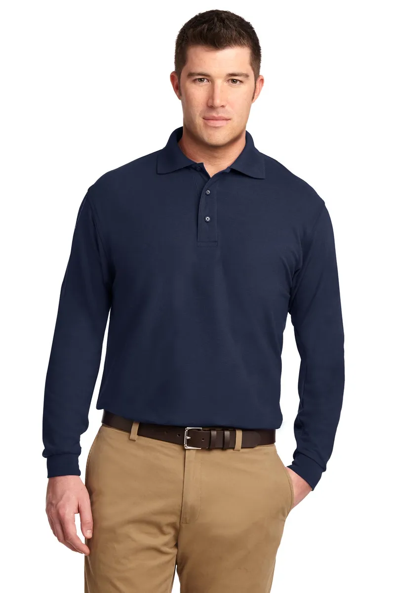 Port Authority® Silk Touch™ Long Sleeve Polo. view 4