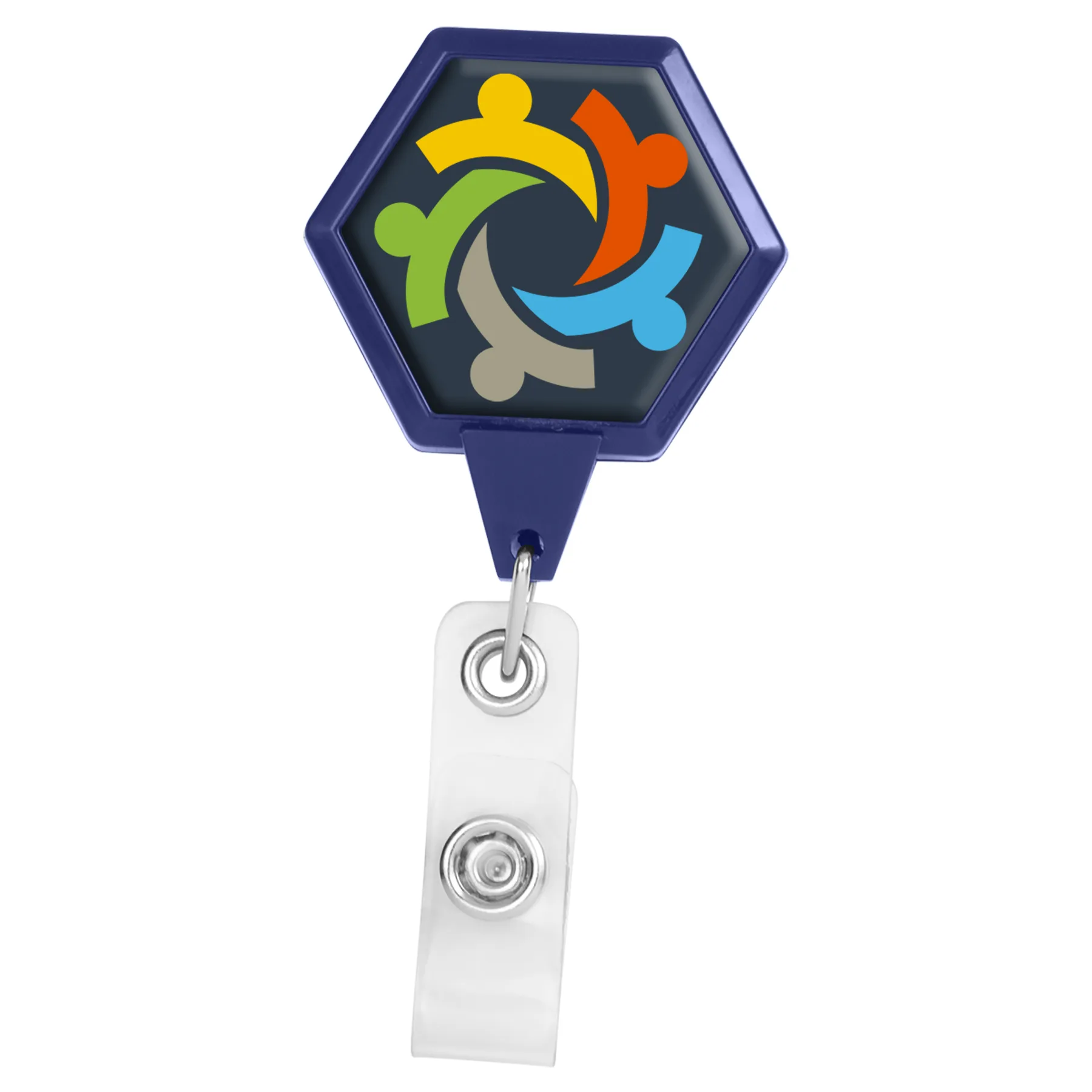 JUMBO Hexagon Retractable Badge Reel view 5