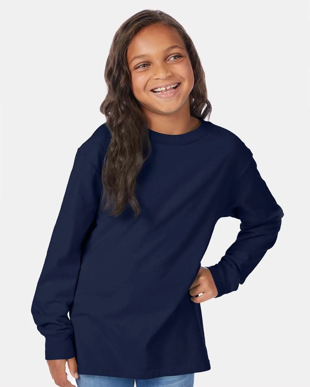 ComfortWash™ by Hanes® - Garment-Dyed Youth Long Sleeve T-Shirt view 6