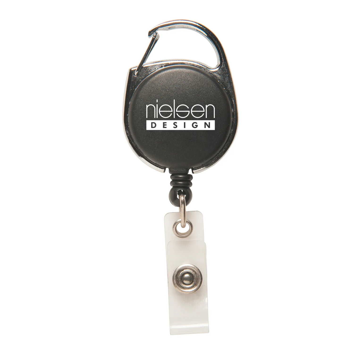 Badge Reel with Carabiner view 4