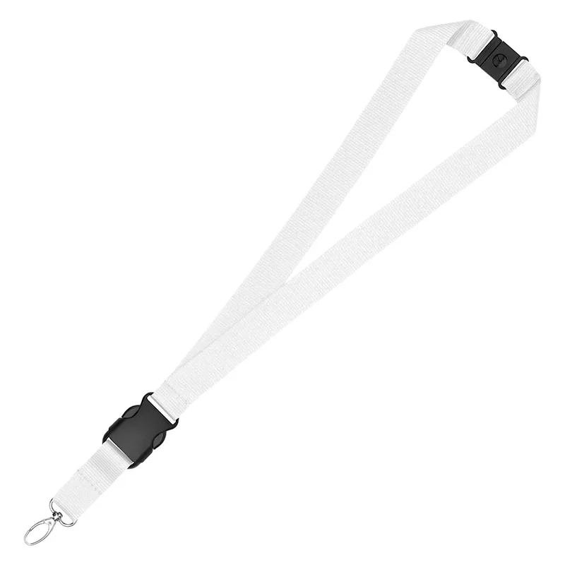 1" Eco Friendly rPET Lanyard w/Buckle and Safety Breakaway view 2
