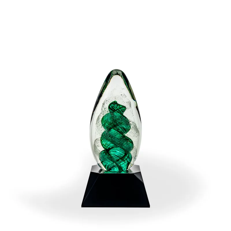 Clifton Art Glass Award - Black Base view 2