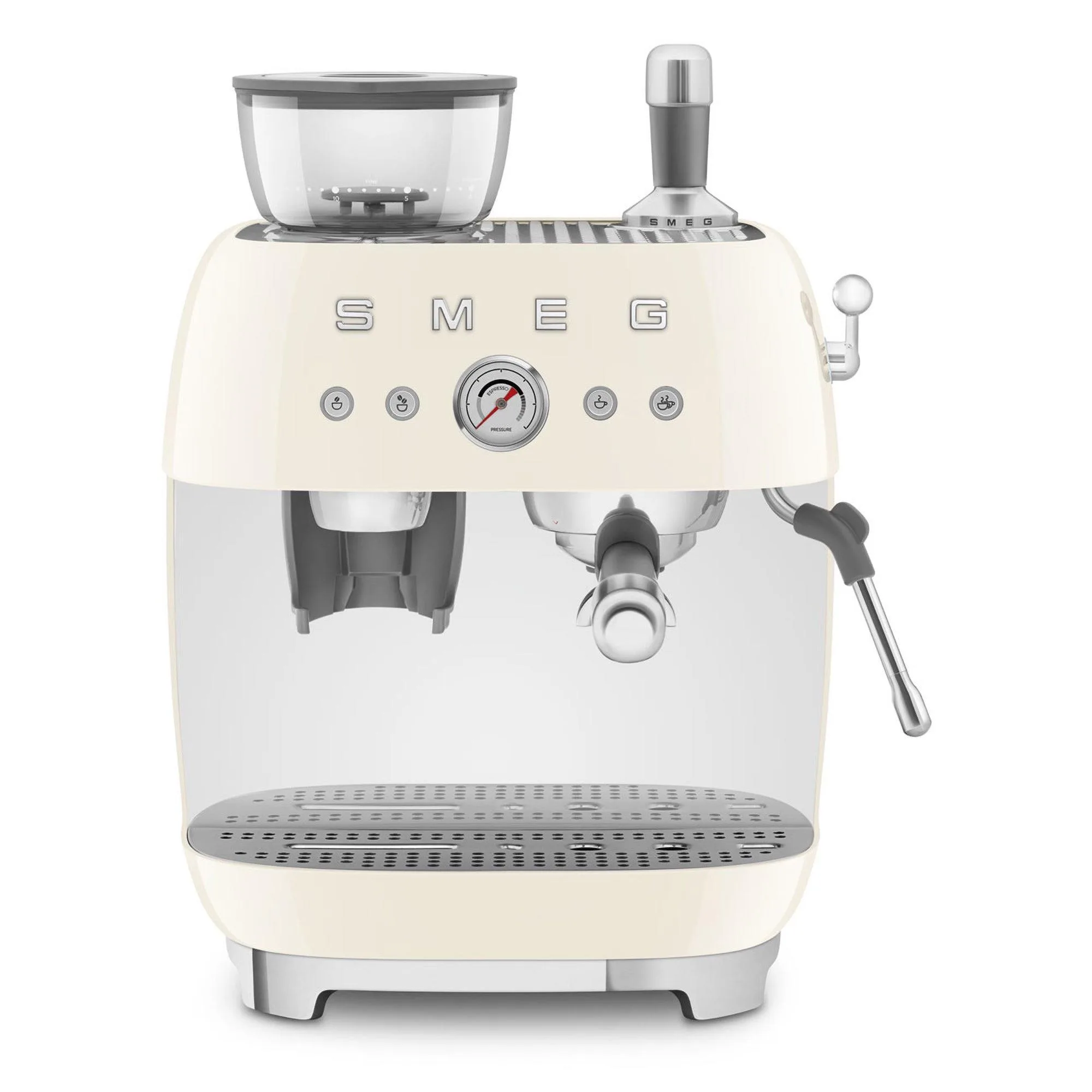 Smeg 50's Retro-Style Semi-Automatic Espresso Machine Cream