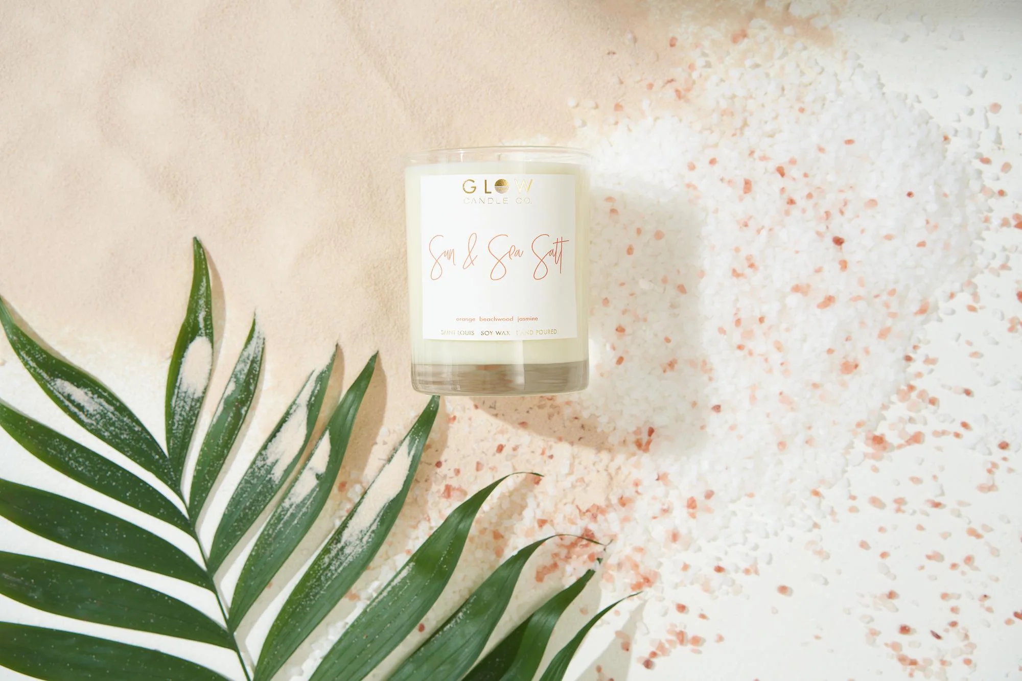 Glow Candle Company 14Oz Sun & Sea Salt Soy Candle
