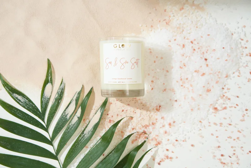 Glow Candle Company 14Oz Sun & Sea Salt Soy Candle