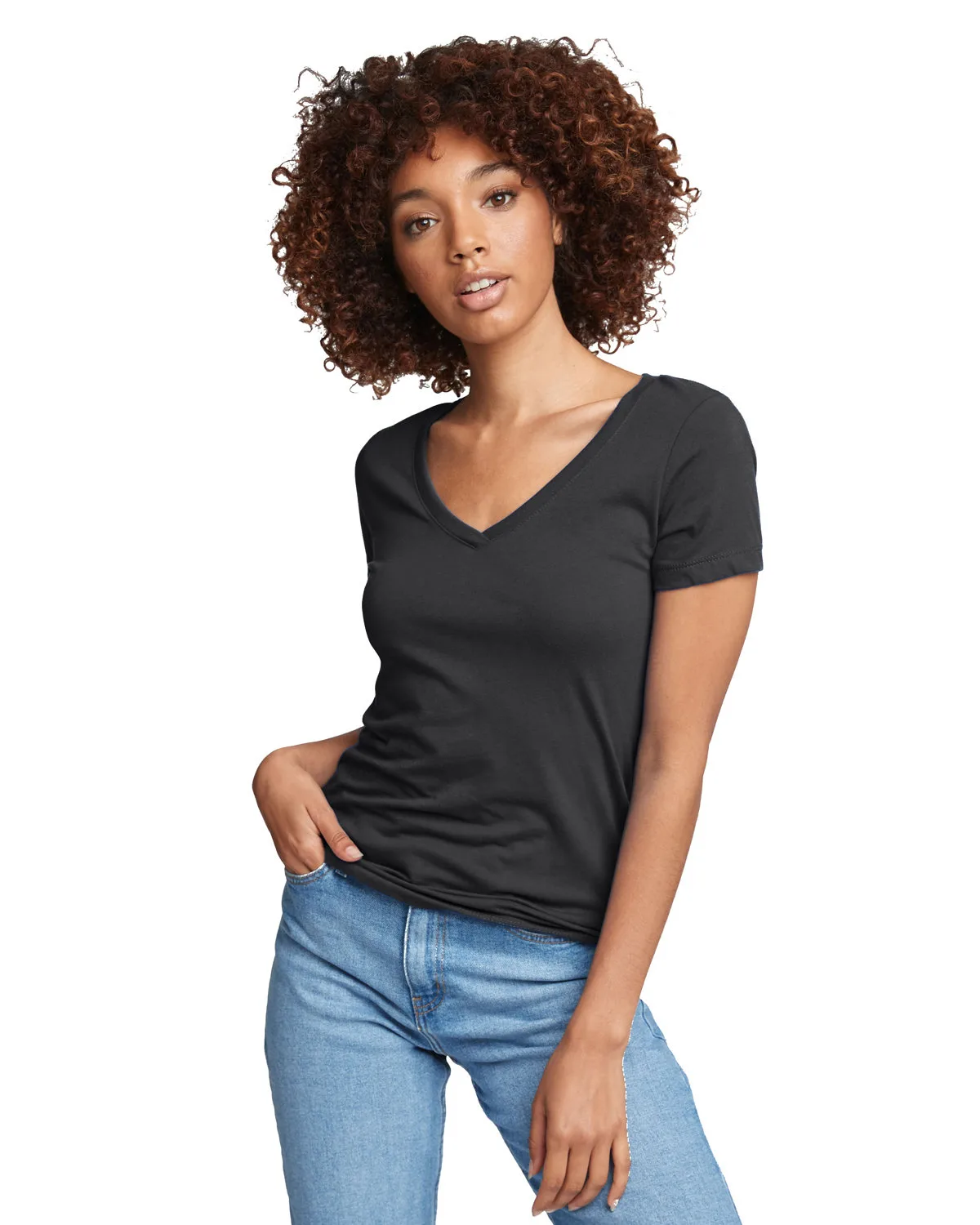 NEXT LEVEL APPAREL Ladies' Ideal V view 6