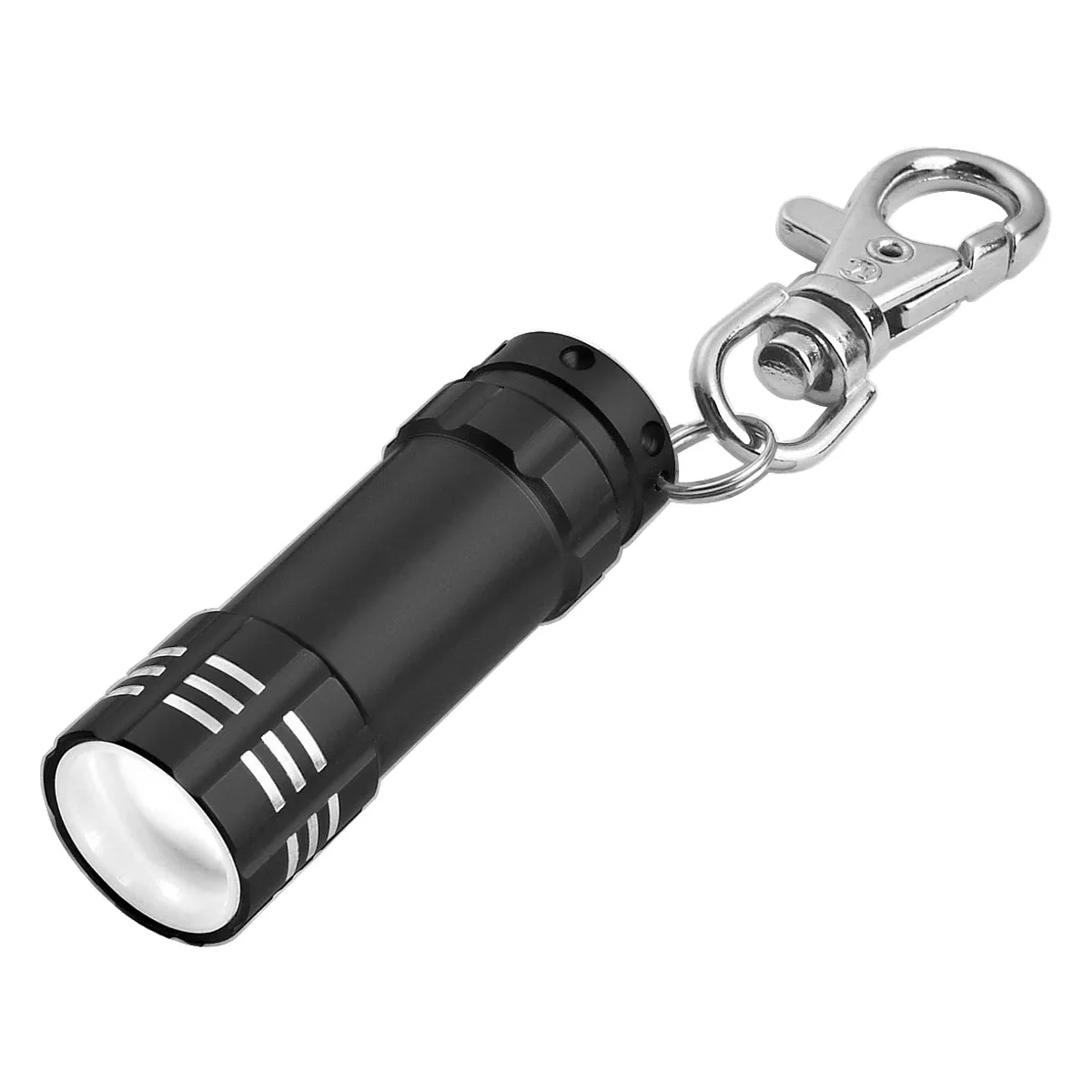Mini Aluminum Led Flashlight With Key Clip view 3