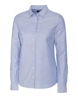 Cutter & Buck Stretch Oxford Womens Long Sleeve Dress Shirt view 4