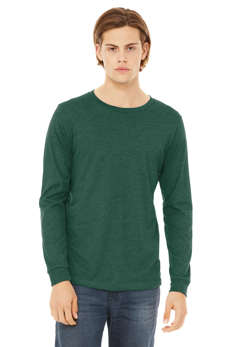 BELLA+CANVAS® Unisex Heather CVC Long Sleeve Tee view 7