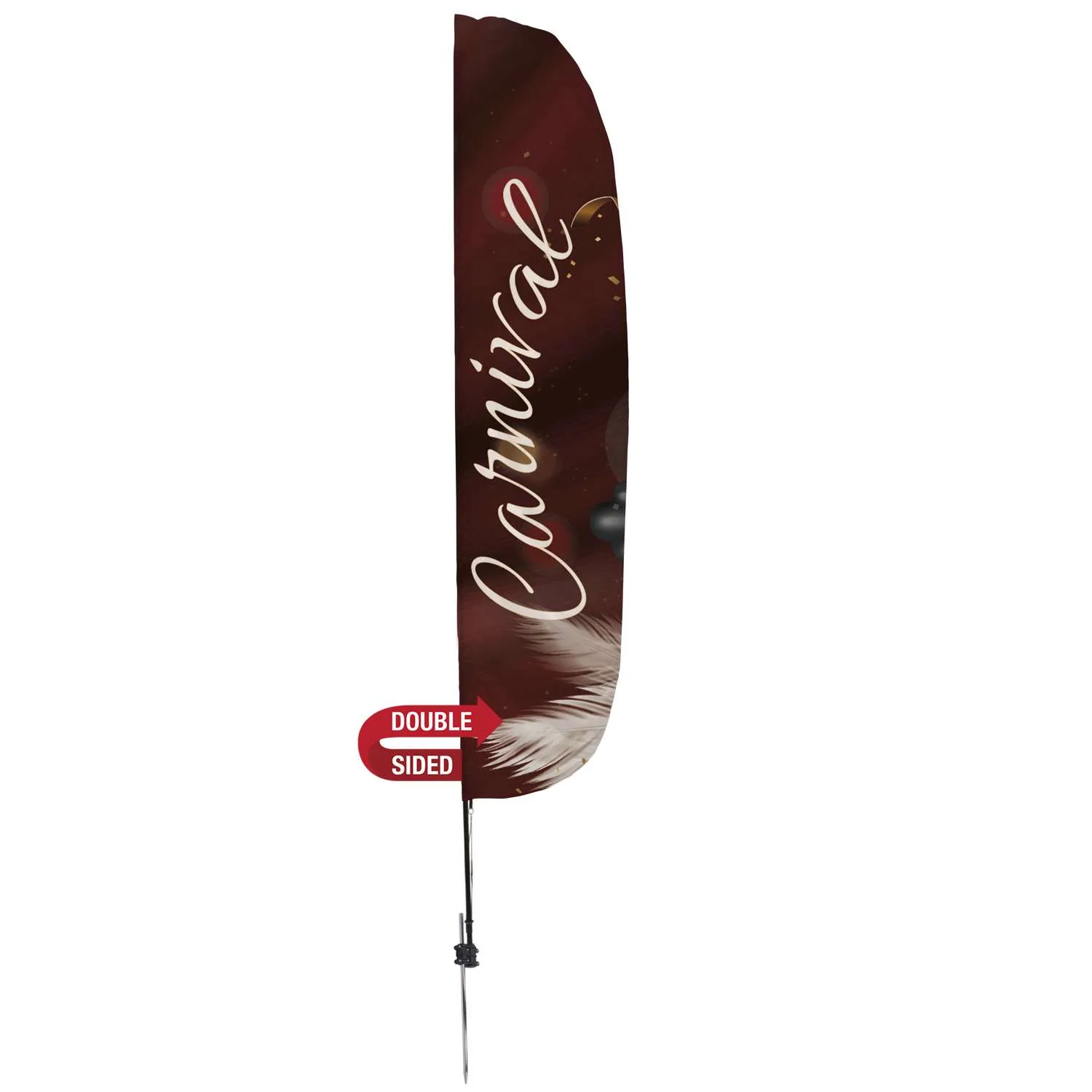 15' Stadium Flutter Flag Kit Double-Sided