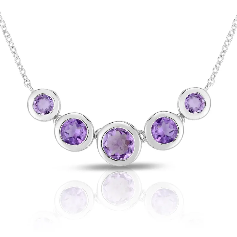Jilco Inc Amethyst Necklace - Sterling Silver