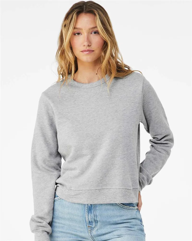 BELLA+CANVAS® Women's Sponge Fleece Classic Crewneck Pullover