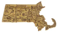 Destination Massachusetts Cutting & Serving Board — Laser Engraved up to 2 Square Inches (1 side/1 location)