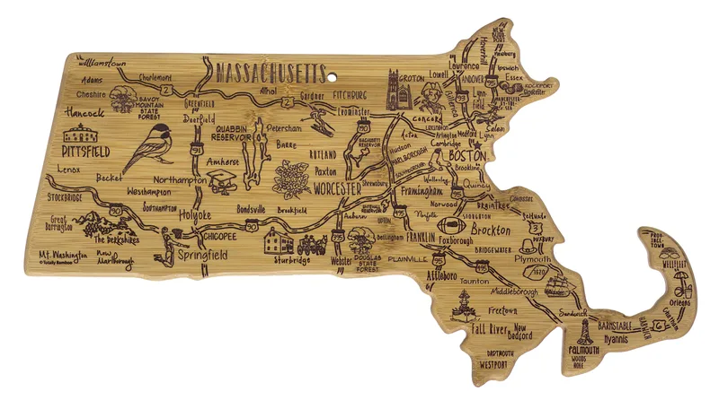 Destination Massachusetts Cutting & Serving Board
