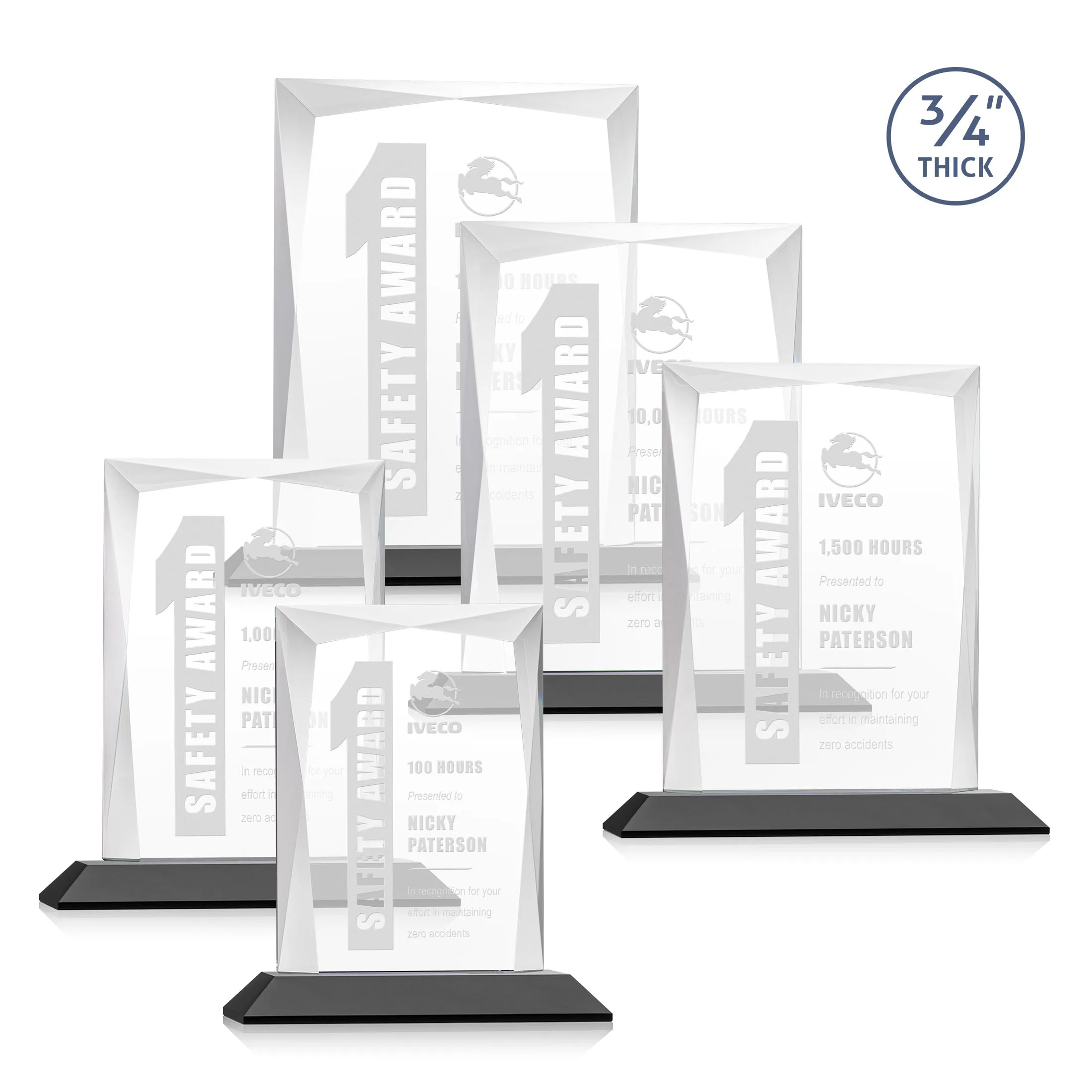 Deep Etch, Standard base, Black