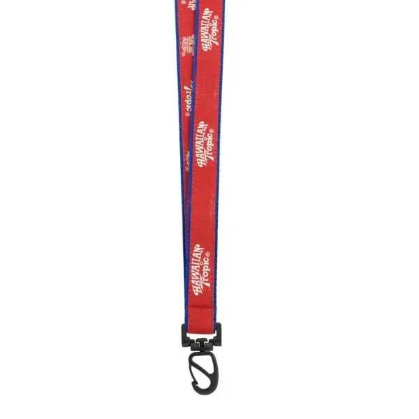 3/4" Woven Text Lanyard (QuickShip) 5-6 Weeks view 3