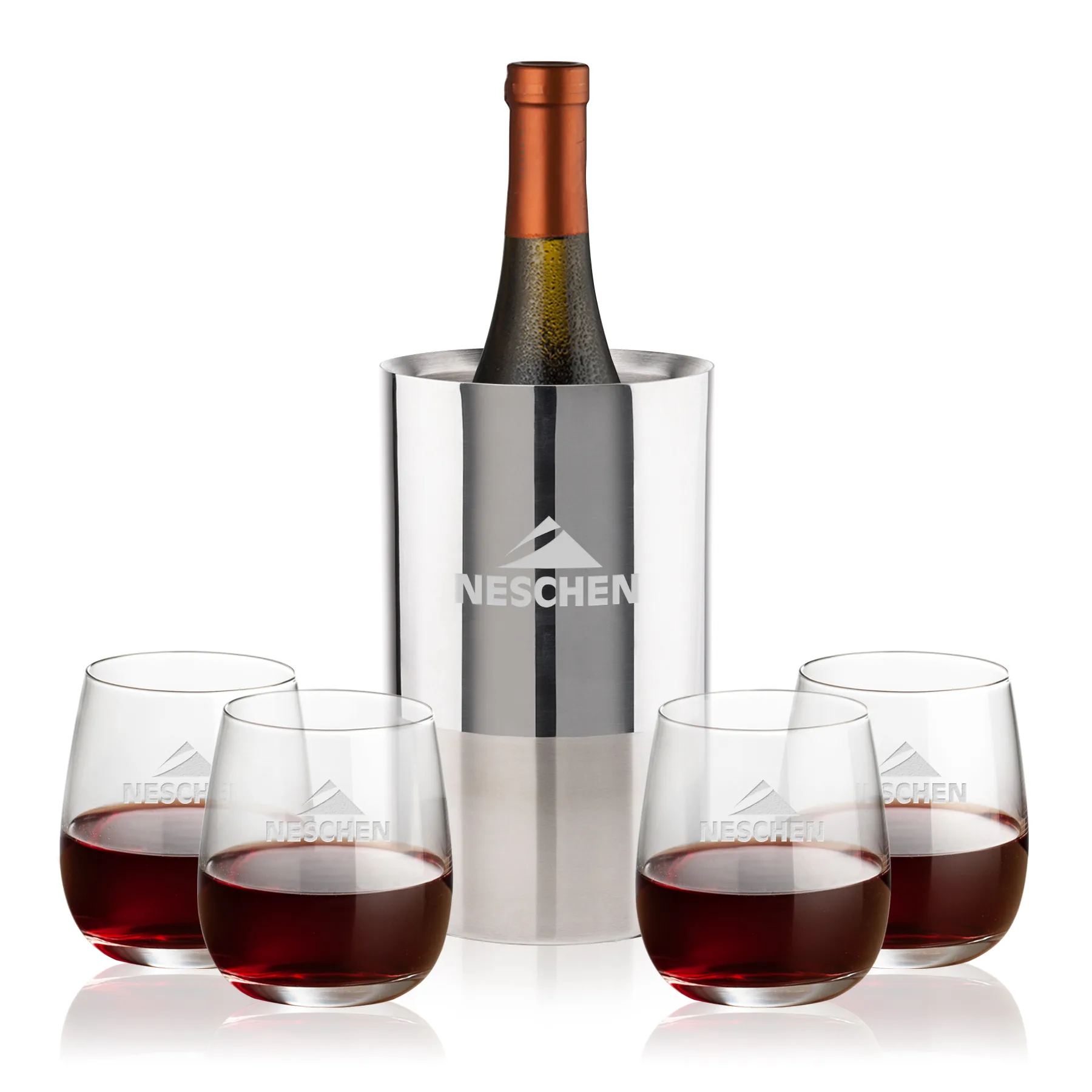 Catania Cooler Set, Laser Engraving, Set of 5