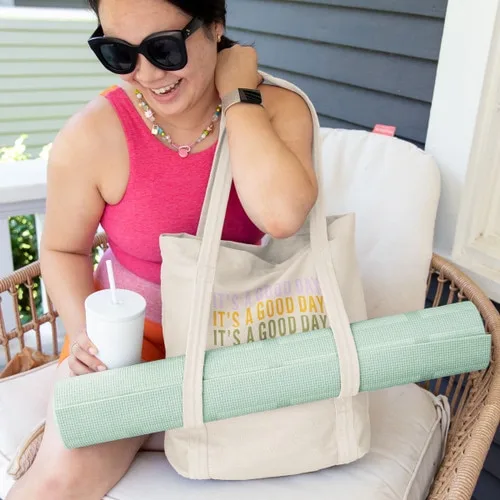 Shamwow® Natural Canvas Yoga Tote