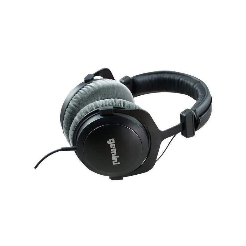 Gemini Black Professional Dj Headphone - 57Mm Dynamic Drivers