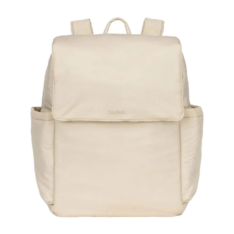 CALPAK Diaper Backpack with Laptop Sleeve - Oatmeal