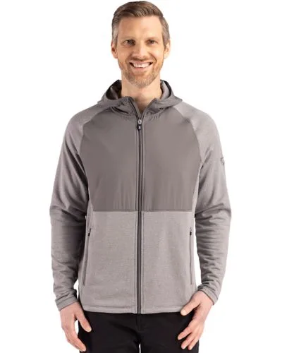 Cutter & Buck Peshastin Fleece Recycled Mens Hybrid Jacket view 3