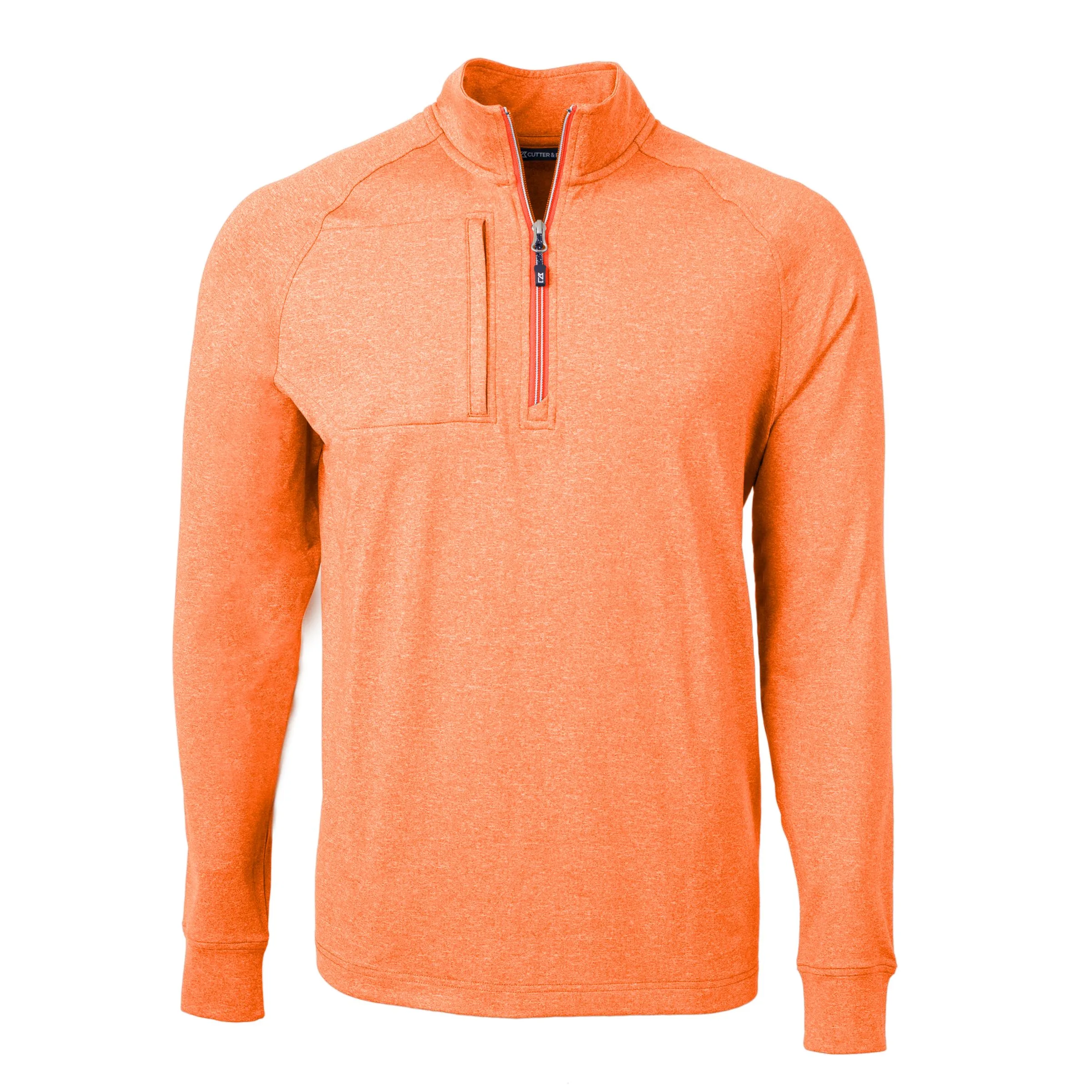 Cutter & Buck Adapt Eco Knit Heather Mens Quarter Zip Pullover view 3