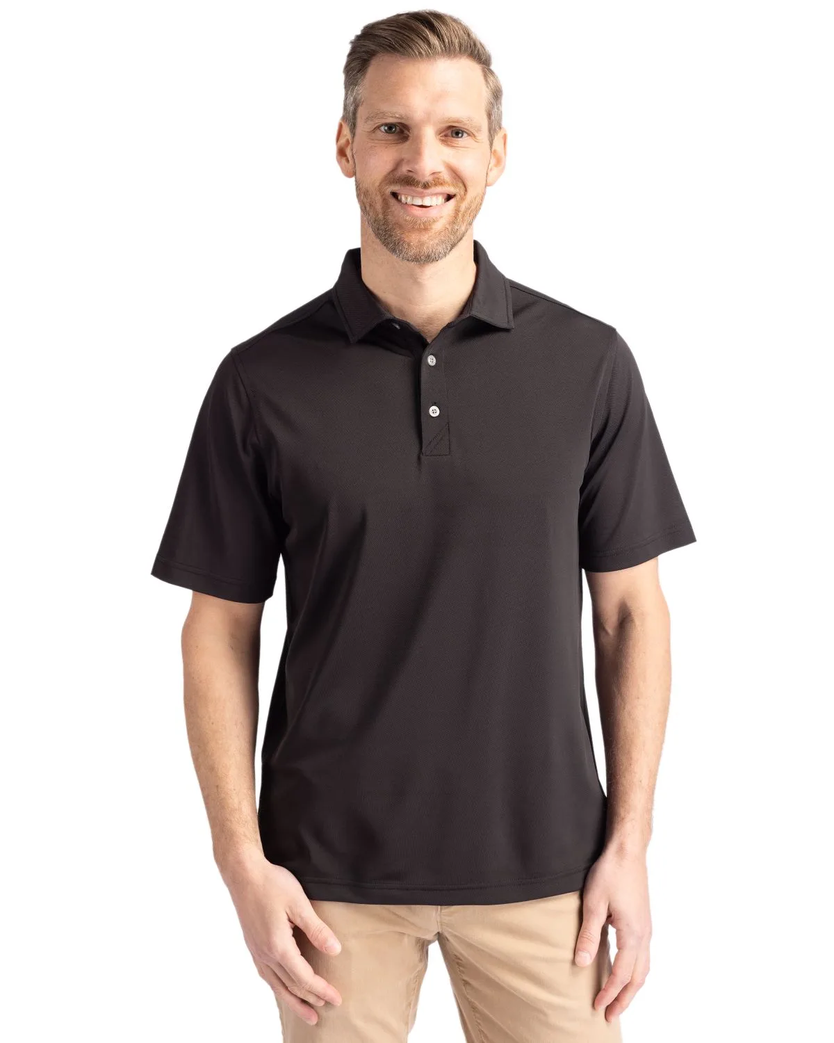 Cutter & Buck Virtue Eco Pique Recycled Mens Big and Tall Polo